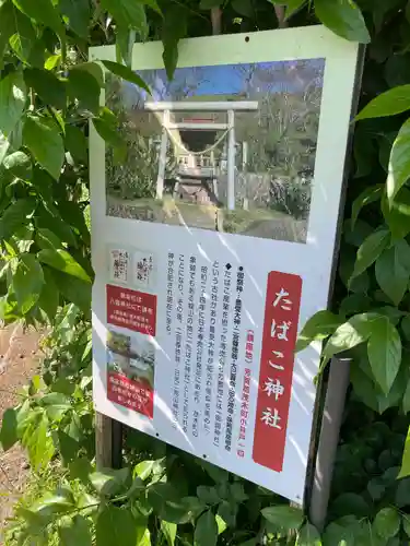 たばこ神社の歴史