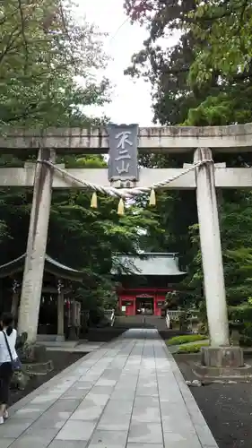 富士山東口本宮 冨士浅間神社の鳥居