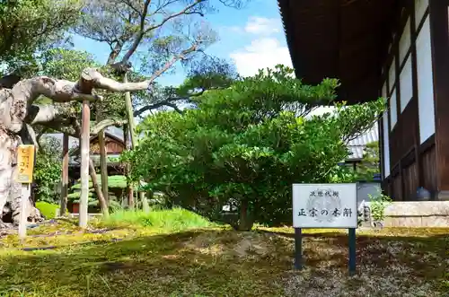 海宝寺の庭園