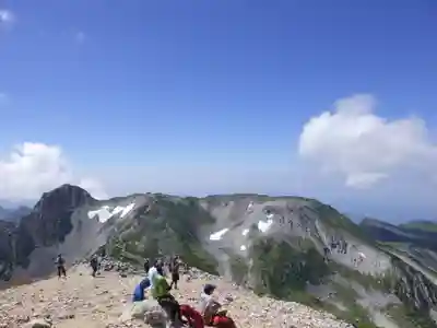 雄山神社峰本社の景色