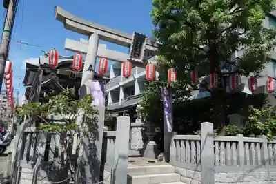 神楽坂若宮八幡神社の鳥居