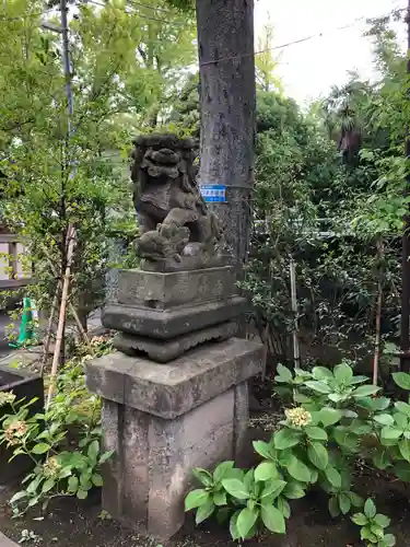 溝口神社の狛犬