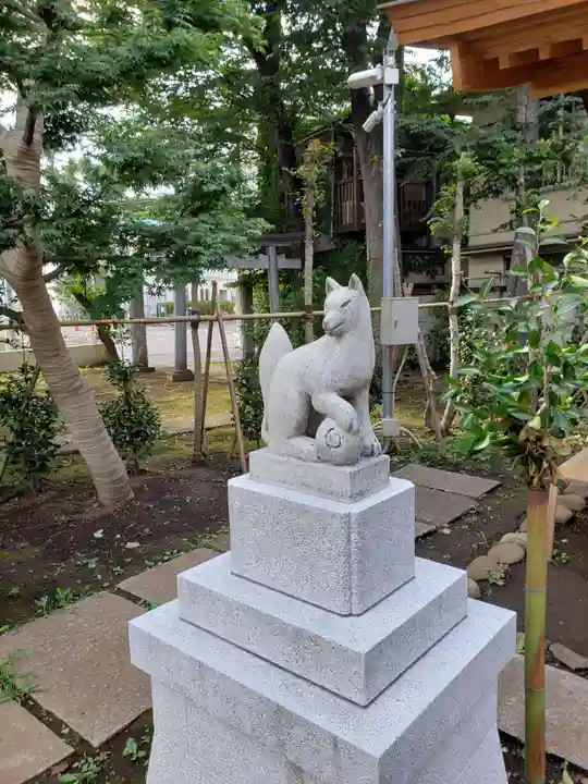 阿佐谷弁天社の狛犬