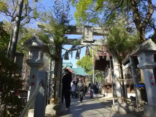 多摩川浅間神社の鳥居