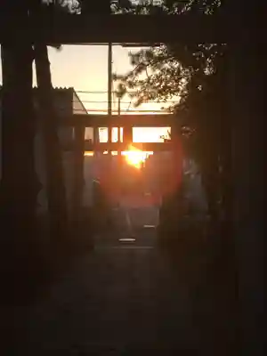 新堀日枝神社の鳥居