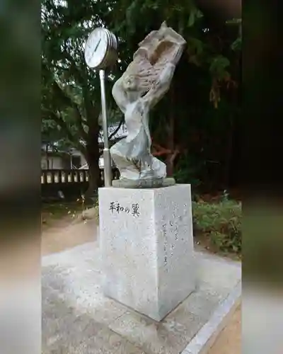 岡山縣護國神社の像