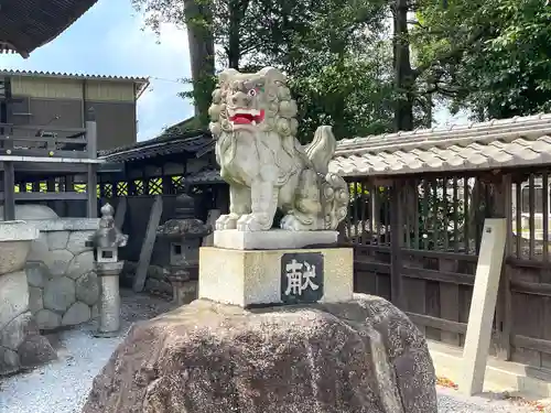 大井田御厨神明神社の狛犬