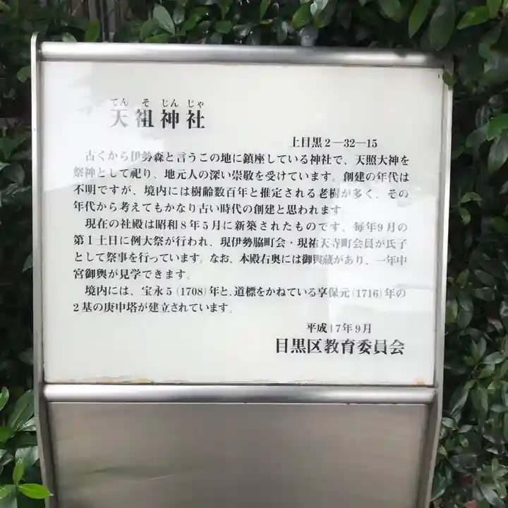 中目黒八幡神社の歴史