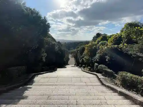 明治天皇伏見桃山陵の景色