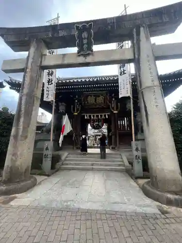 櫛田神社の鳥居