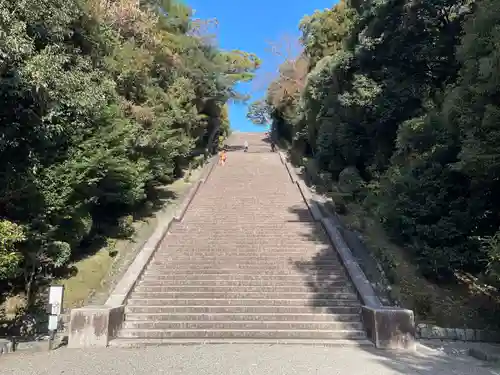 明治天皇伏見桃山陵の景色