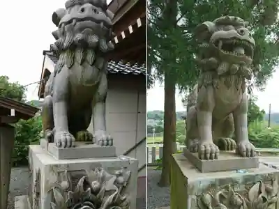 辺田見若宮神社の狛犬