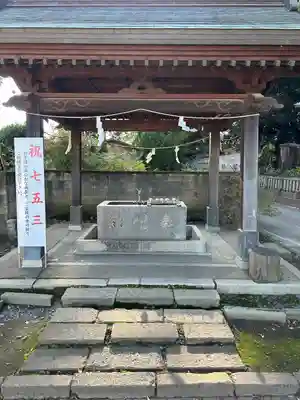 野木神社の手水舎