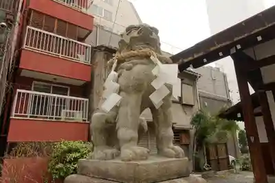 生國魂神社御旅所の狛犬