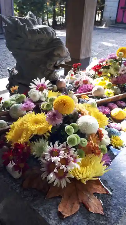 滑川神社 - 仕事と子どもの守り神の手水舎