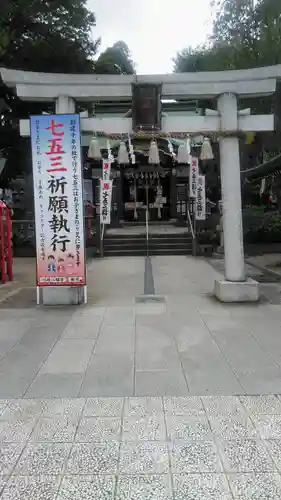 川越八幡宮の鳥居