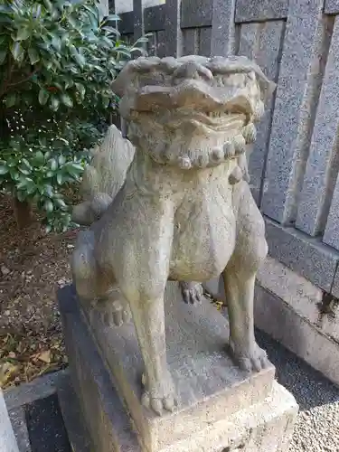 白金氷川神社の狛犬