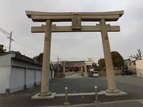 中島惣社の鳥居