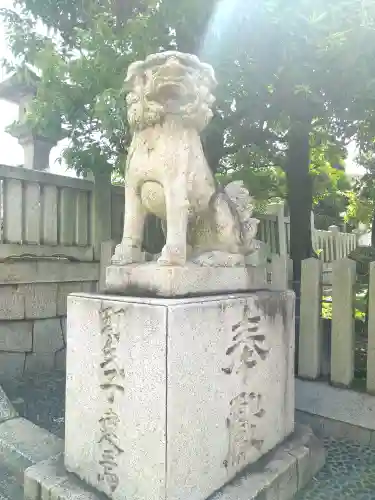 岡山神社の狛犬