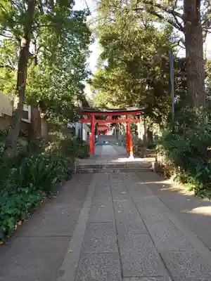 自由が丘熊野神社の鳥居