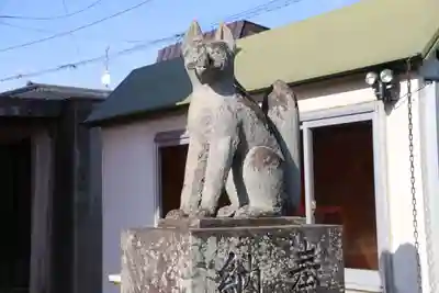 篠葉沢稲荷神社の狛犬