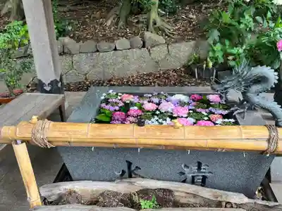 東海市熊野神社の手水舎