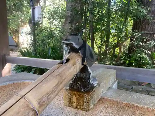 弓弦羽神社の手水舎