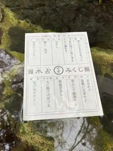 貴船神社のおみくじ