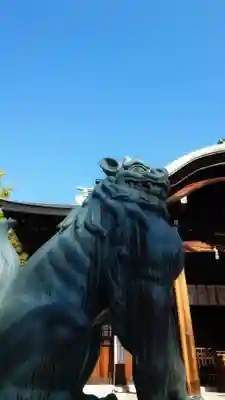 溝旗神社（肇國神社）の狛犬