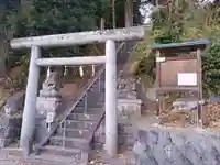 阿久津「田村神社」(郡山市阿久津町)旧社名:伊豆箱根三嶋三社の鳥居