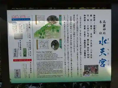 水天宮(高麗神社境外摂社)の歴史