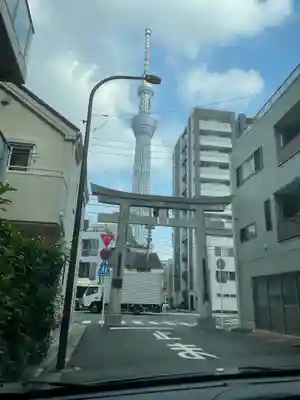 牛嶋神社の鳥居