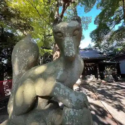 小栗原稲荷神社の狛犬