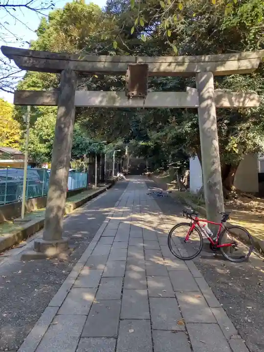 渋谷氷川神社の鳥居