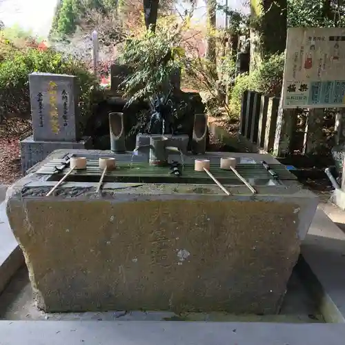 市房山神宮里宮神社の手水