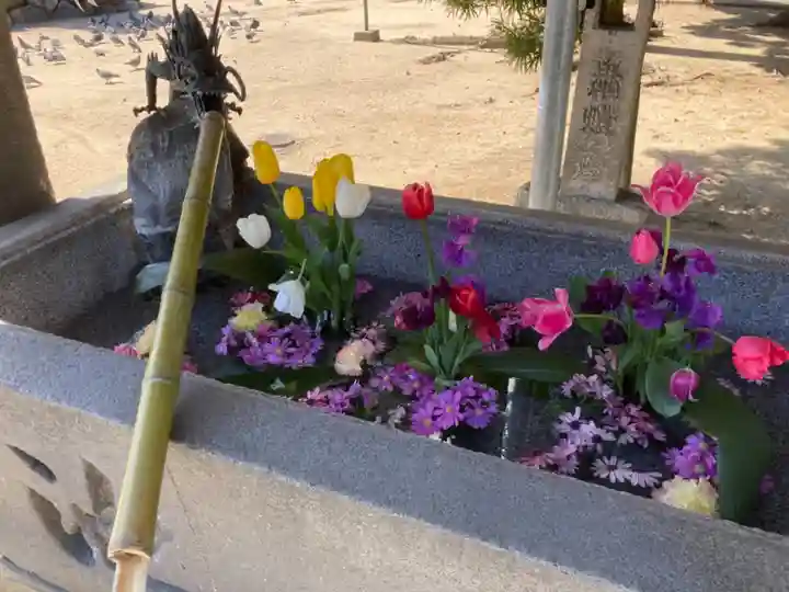 三津厳島神社の手水舎