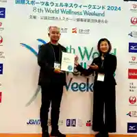 【ウェルネスチャンピオンへ…☺️】
この度、WWW2024岩手県アンバサダーとして有難い表彰を受けた。

～人が人を繋ぐ～
素敵な御縁に感謝です！

国連SDGs3:「全ての人に健康と福祉を」
国際スポーツ&ウェルネスウィークエンド
◎主催:公益社団法人スポーツ健康産業団体連合会
◎後援:観光庁/スポーツ庁

2024/9/20~22世界同時開催。
世界155カ国、約9,600会場。
日本国内は500会場以上で開催。

2024/9/20(金)岩手県会場〈長徳寺〉
◆エアロビクス/アートクラフト/ウェルネスカフェ/ウェルネス講話を開催。

#worldwellnessweekend
#wellnessweekend
#wellnessforall
#WellnessCommunity
#wellnessbyall
#SocialWellness
#WWW2024
#国際スポーツウェルネスウィークエンド
#WellnessJapan
#WWW2024
#国際スポーツウェルネスウィークエンド