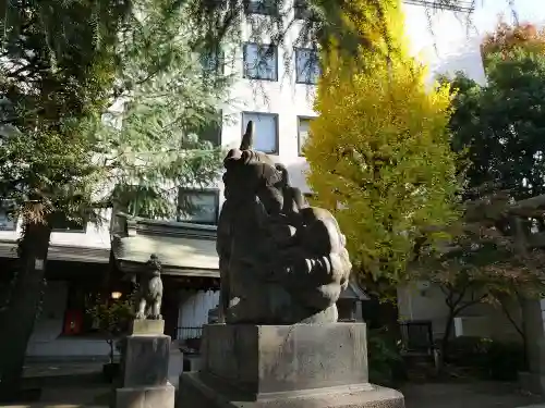 青山熊野神社の狛犬