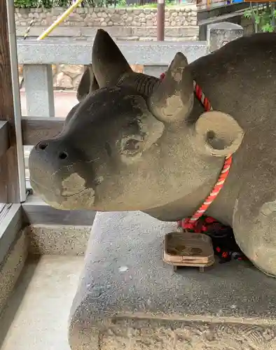 打出天神社の狛犬