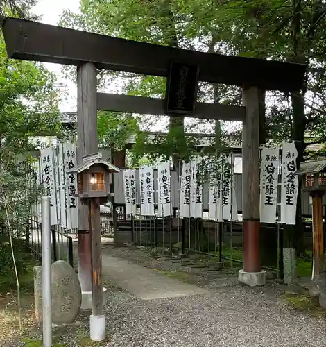 白金龍王社の鳥居