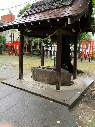 縣神社の手水