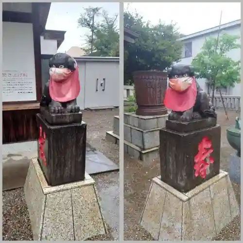 元郷氷川神社の狛犬