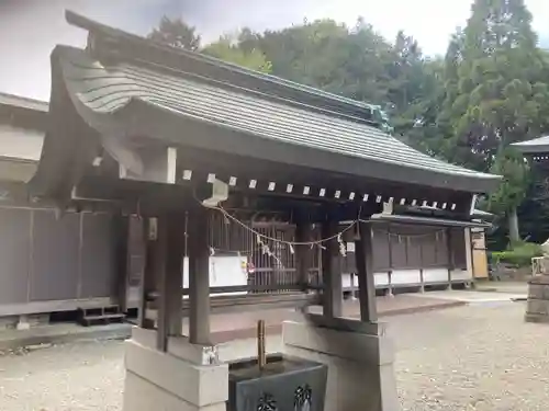 落合白山神社の手水舎