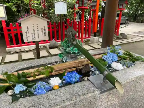 新田神社の手水舎