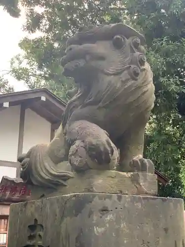 多摩川浅間神社の狛犬