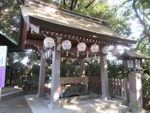 検見川神社の手水舎