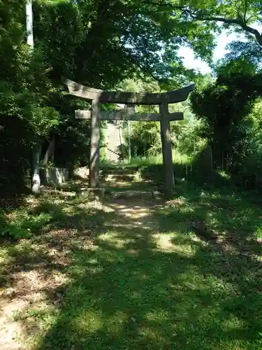 蚕影神社の鳥居