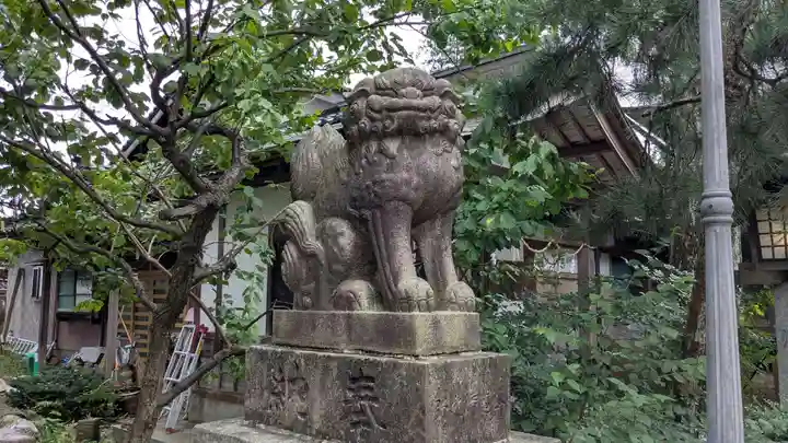 大木白山社の狛犬