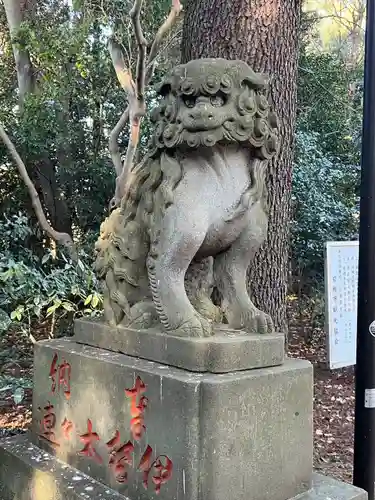 岩槻久伊豆神社の狛犬