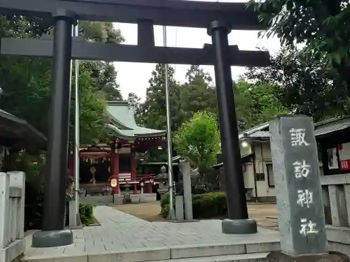 柏諏訪神社の鳥居